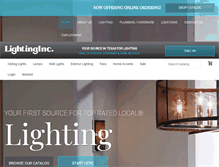 Tablet Screenshot of lightinginc.com